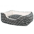 Rechteckiges Komfort-Hundebett mit Wendekissen