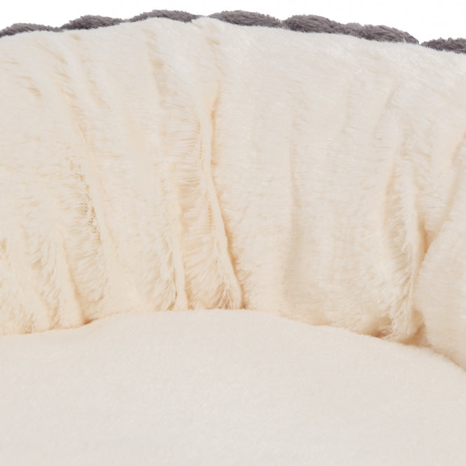 Komfortables Hundebett mit erhöhtem Rand